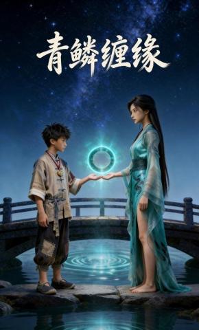 短剧《青鳞缠情》海报