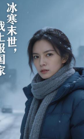 短剧《冰寒末世，我上报国家》海报