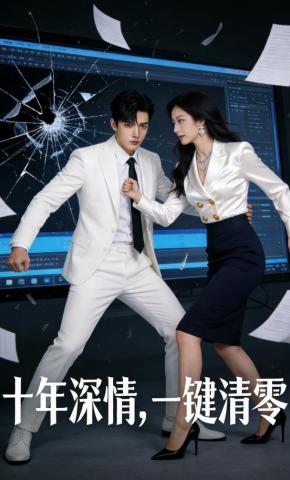 短剧《十年深情，一键清零》海报