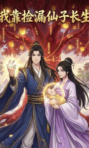 短剧《我靠捡漏仙子长生》海报