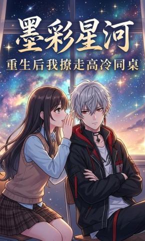 短剧《墨彩星河：重生后我撩走高冷同桌》海报