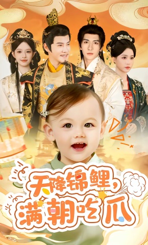 短剧《天降锦鲤，满朝吃瓜》海报