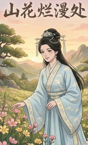 短剧《山花烂漫处》海报