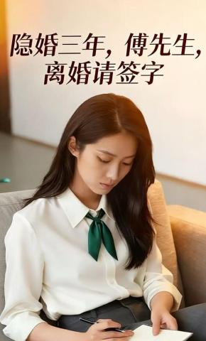 短剧《隐婚三年，傅先生，离婚请签字》海报