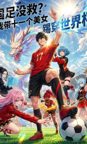 短剧《国足没救？我带十一个美女踢穿世界杯》海报