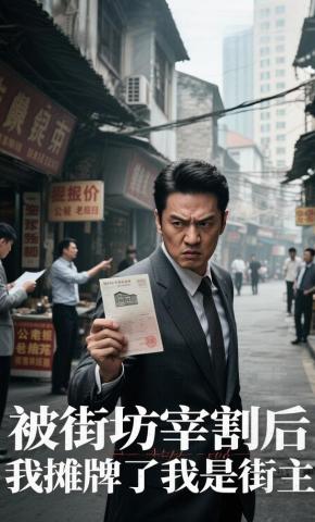 短剧《被街坊宰割后，我摊牌了我是街主》海报