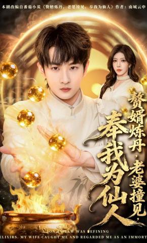 短剧《赘婿炼丹，老婆撞见，奉我为仙人》海报