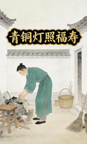 短剧《青铜灯照福寿》海报