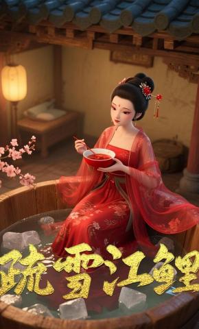 短剧《疏雪江鲤》海报