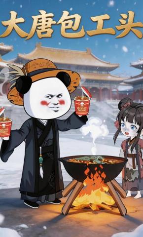 短剧《大唐包工头》海报