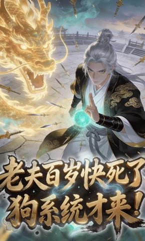 短剧《老夫百岁快死了！这狗系统才来？》海报