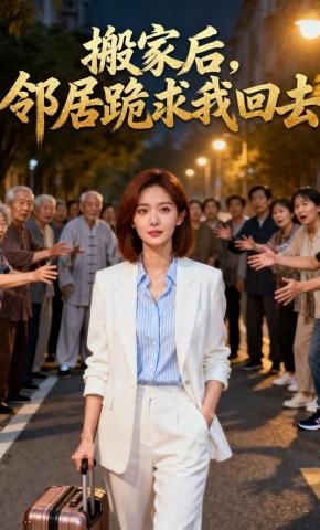 短剧《搬家后，邻居跪求我回去》海报