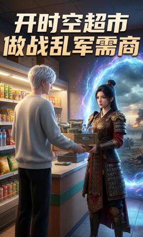 短剧《开时空超市，做战乱军需商》海报