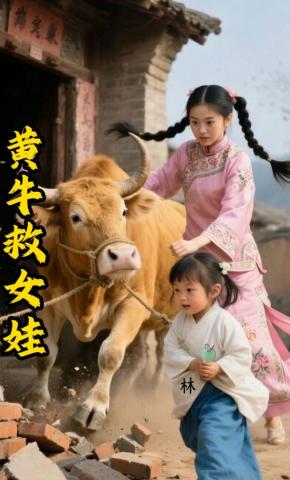 短剧《黄牛救女娃》海报