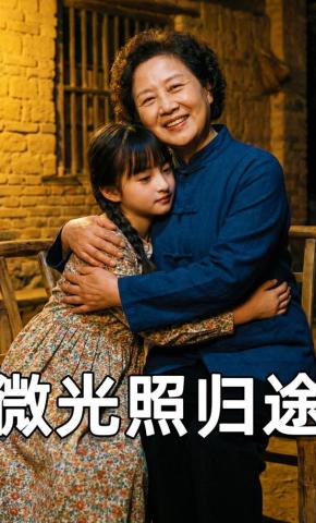 短剧《微光照归途》海报