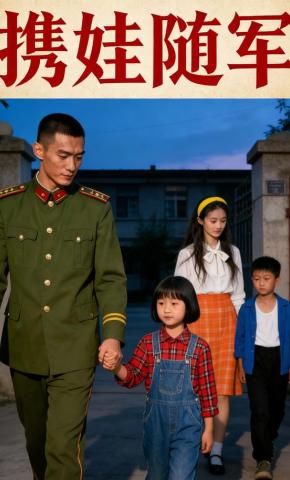 短剧《携娃随军》海报