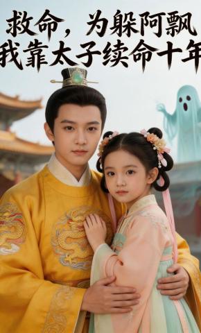 短剧《救命，为躲阿飘，我靠太子续命十年》海报