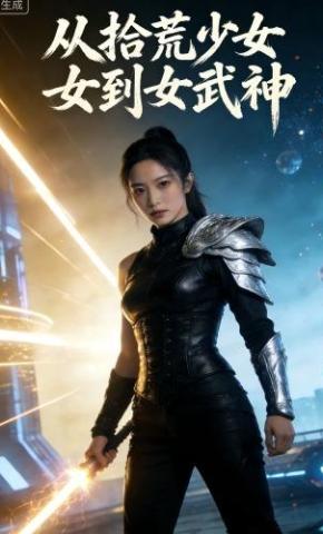 短剧《从拾荒少女到女武神》海报