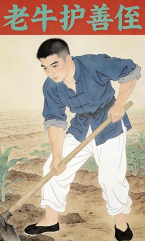 短剧《老牛护善侄》海报