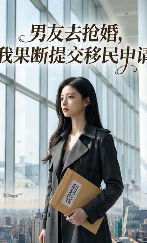 短剧《男友去抢婚，我果断提交移民申请》海报