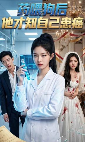 短剧《药喂狗后，他才知自己患癌》海报