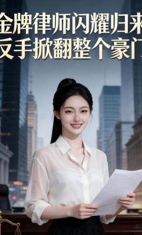 短剧《金牌律师闪耀归来，反手掀翻整个豪门》海报