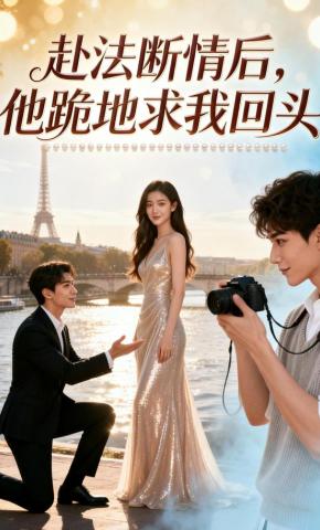 短剧《赴法断情后，他跪地求我回头》海报