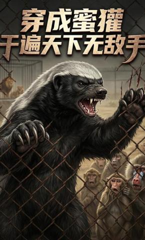 短剧《穿成蜜獾，干遍天下无敌手》海报