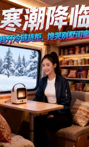 短剧《寒潮降临：我开冷链货柜，馋哭别墅闺蜜》海报