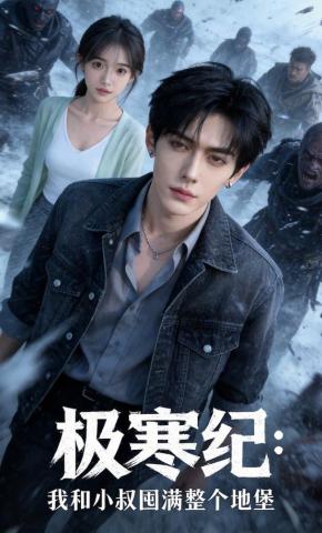 短剧《极寒纪：我和小叔囤满整个地堡》海报