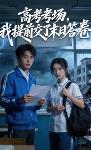 短剧《高考考场，我提前交了末日答卷》海报