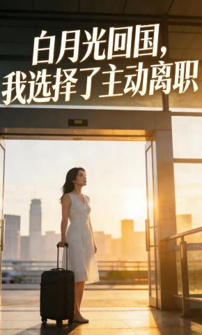 短剧《白月光回国，我选择了主动离职》海报