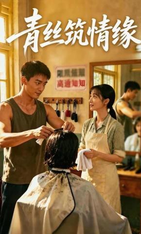短剧《青丝筑情缘》海报