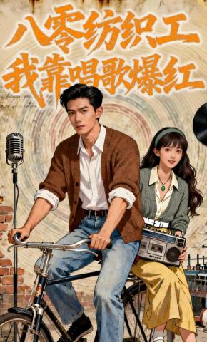 短剧《八零纺织工我靠唱歌爆红》海报