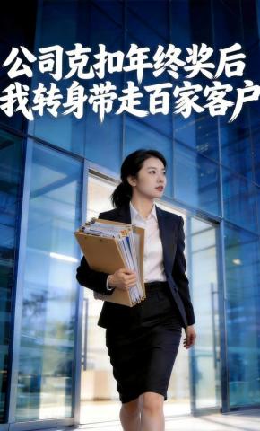 短剧《公司克扣年终奖后我转身带走百家客户》海报