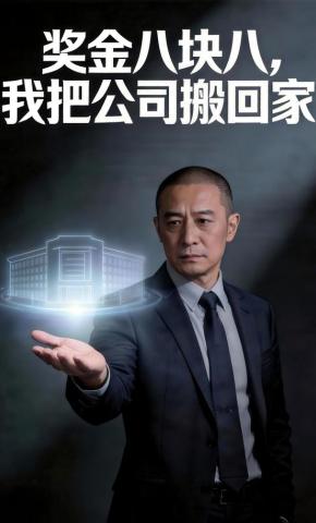 短剧《奖金八块八，我把公司搬回家》海报