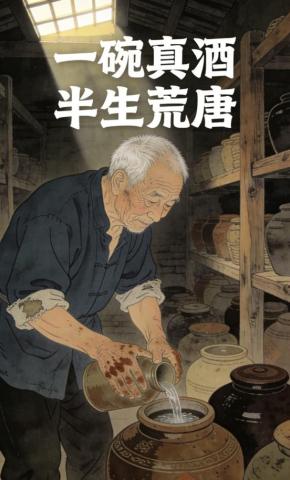 短剧《一碗真酒，半生荒唐》海报