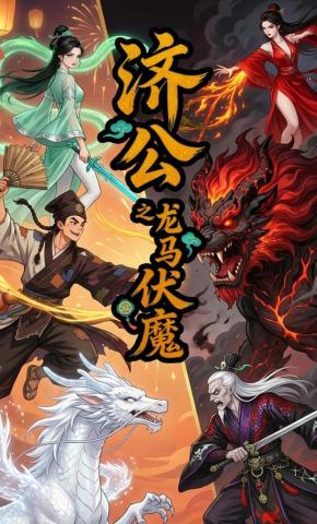 短剧《济公之龙马伏魔》海报