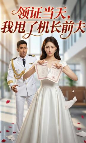 短剧《领证当天，我甩了机长前夫》海报