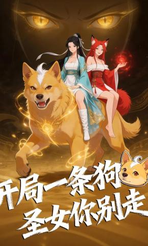 短剧《开局一条狗，圣女你别走》海报