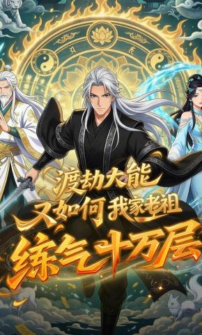 短剧《渡劫大能又如何？我家老祖练气十万层！》海报