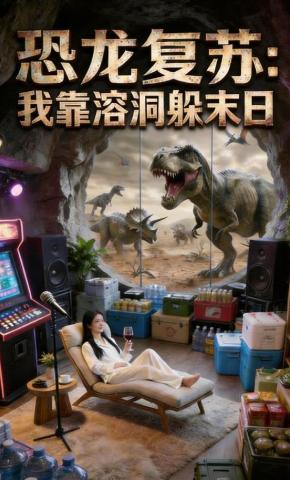 短剧恐龙复苏：我靠溶洞躲末日海报