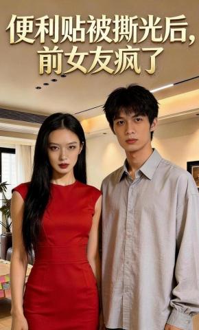 短剧《便利贴被撕光后，前女友疯了》海报