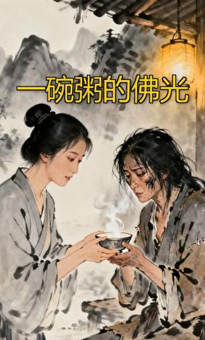 短剧《一碗粥的佛光》海报