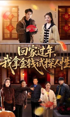 短剧《回家过年，我拿金钱试探人性》海报