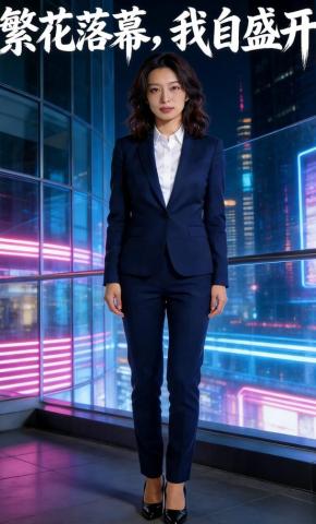短剧《繁花落幕，我自盛开》海报