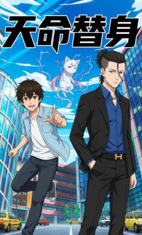 短剧《天命替身》海报