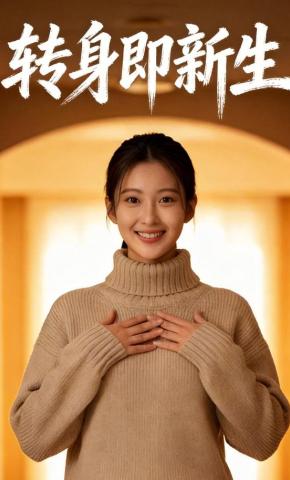 短剧《转身即是新生》海报
