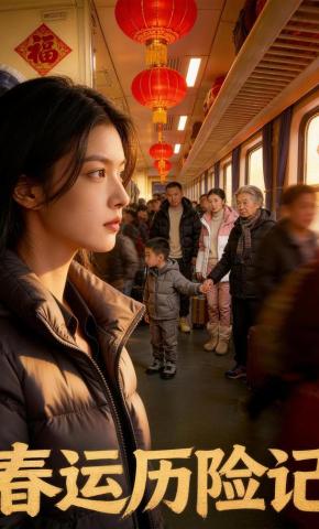 短剧《春运历险记》海报