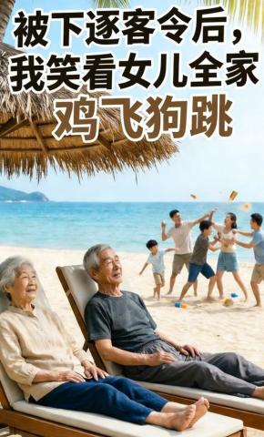 短剧《被下逐客令后，我笑看女儿全家鸡飞狗跳》海报